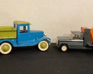 Structo cement mixer truck & Buddy L Dump Truck