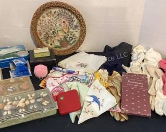 Handkerchiefs, ladies gloves & more