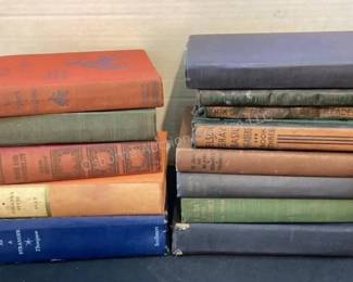 variety of vintage books