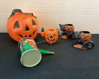 Vintage Halloween candy containers & more