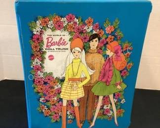 Vintage Barbie case & contents