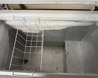 Inside chest freezer