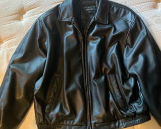 Men's leather jacket size L