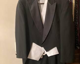 Tuxedo tails coat w Ralph Lauren vest