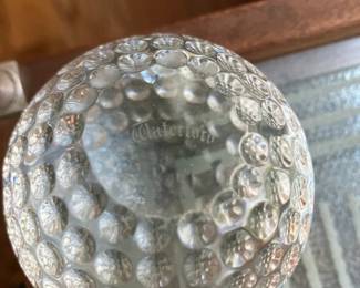 Waterford on bottom of golf ball