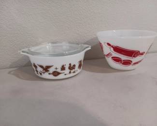 Fire King And Pyrex Bowls