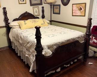 Antique Four Post Full Bed