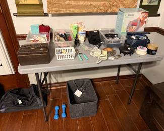 Sewing notions, Bath items, etc.