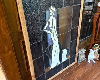 Stained Glass “Lady Waiting”