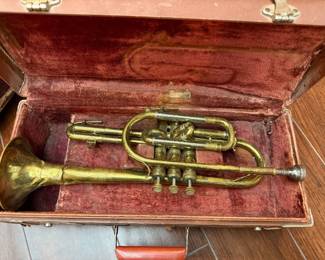 Trumpet with case