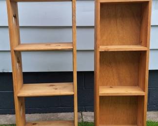 Wooden shelves, cottage core
