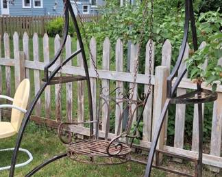 Wrought iron swing