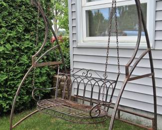 Another wrought iron swing