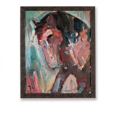 Jose Trujillo "The Horse" Oil on Canvas