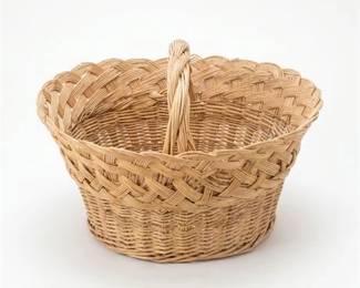376 Wicker Gathering Basket with Twisted Handle