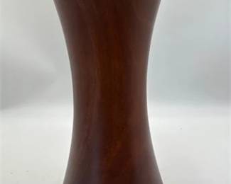 387 Turned Hardwood Hourglass Vase