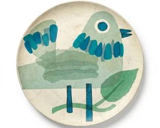352 Fitz  Floyd PapierMache Bird Tray, Japan