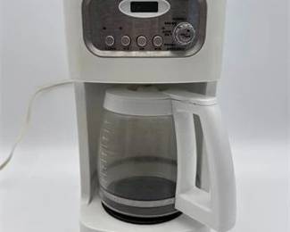 0235 Cuisinart DCC1100 White 12Cup Programmable Coffee Maker