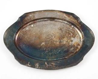 355 Reed  Barton 4040 Silverplate Oval Platter