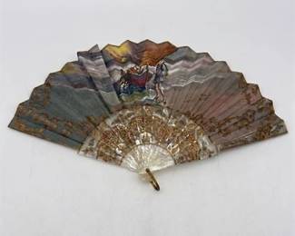 0486 J. Canet Los Pescadores MotherofPearl Fan
