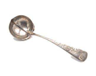 W.K. Vanderslice & Co. San Francisco Sterling Bright-Cut Soup Ladle