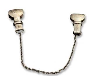 81 Vintage Sterling Silver Sweater Guard Cardigan Clip