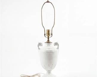 288 Italian Neoclassical Ceramic Urn Table Lamp