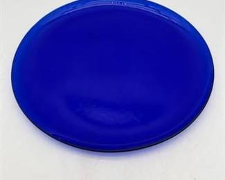 0310 Cobalt Blue KilnFormed Art Glass Plate