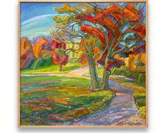 Nikolay Budylin Oil on Canvas Autumn Landscape
