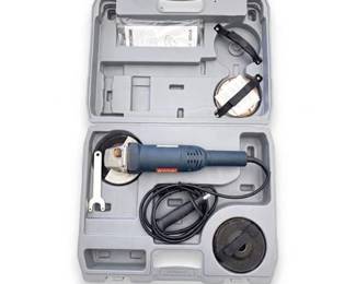 0654 Ryobi AG451 412 in. Corded Angle Grinder with Case, Handle  Manual
