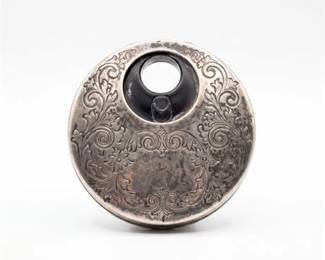 274 Sterling Silver Round Decorated Piece
