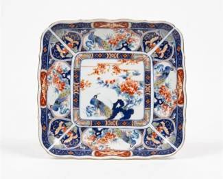 375 Rinkuro Kiln Japanese Imari Porcelain Square Dish