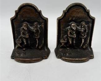0505 Sir Francis Drake Spanish Armada Cast Iron Bookends