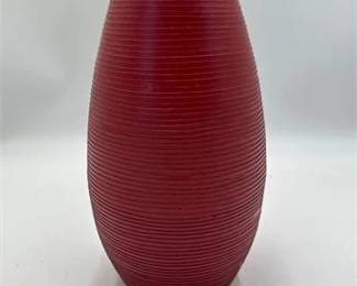 384 Crate  Barrel Red Leather Vase, India