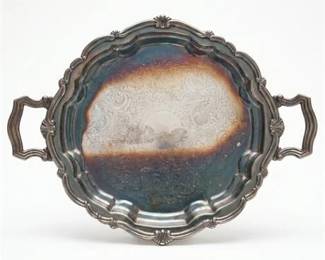299 SheetsRockford Silverplate on Copper Handled Tray