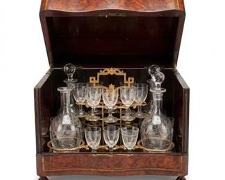 0437 Tahan Napoleon III Burl Wood Cave a Liqueur