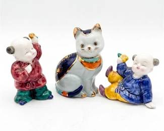 0207 Takahashi Japanese Porcelain Cat  Children Figurines