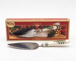 358 Spode Christmas Tree Ceramic  Stainless Cake Slice