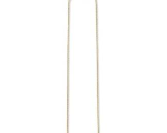 68 14K Italian Yellow Gold Fine Cable Chain Necklace