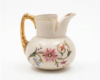 0447 Royal Worcester 1438 Blush Ivory Porcelain Jug