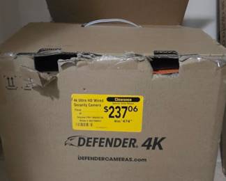 New in Box 4k security cameras