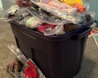 Beanie Babies and Coke stuffies