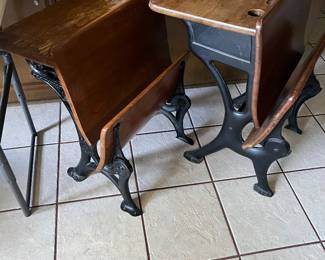 antique school desks-2 sizes