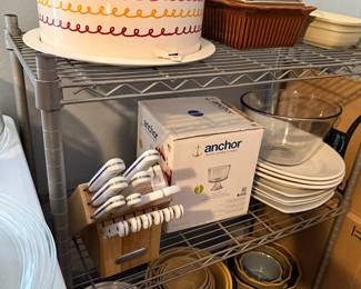 Mixing bowls and other kitchenware