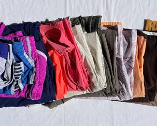 Women’s athletic and althleisure bottoms, some Lululemon, mostly xs and small