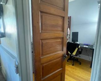 $125 -- Vintage Five-Panel Oak Door c. 1906