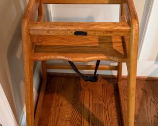 Oak High Chair