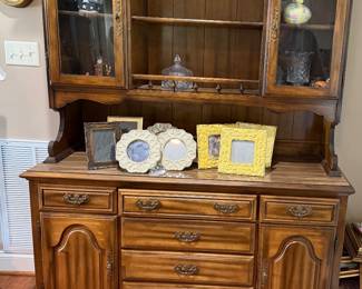 Oak Step Back Cupboard