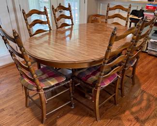Oak Table and 6 Chairs