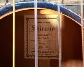 Shinano Concert Guitar SC20 Exc Cond